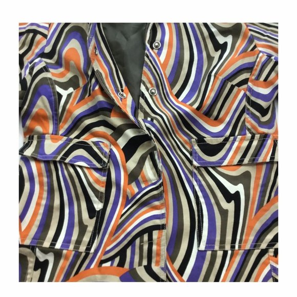 Ideology for Macys Retro 1970s Look Coat Jacket Blazer Size Small - Picture 5 of 8